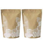 Stand Up Kraft Paper Coffee Packaging Bag dengan Pattern Pattern
