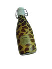 PET Brown Leopard Printed Label Shrink Sleeve untuk Botol Minuman Bayi