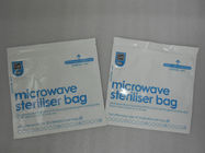 Stand Up Blue Vacuum Seal Tas Penyimpanan Makanan / Microwave Sealing Bags Untuk Makanan
