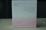 Kotak Kemasan Kertas Sade Merah Muda Kartu Putih Untuk Masker Kosmetik Ginseng Collagen