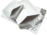 Three Side Seal Front Transparan Kembali Foil Tas Anti Statis Dengan Ritsleting Dan Notch Air Mata