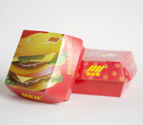 Hamburger Biodegradble Besar Kotak Kertas Kotak Kemasan Untuk Burger