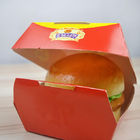 Kotak Kertas Custom Made Untuk Kemasan Burger King, Hamburger Paper Box Untuk Restaurant