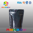 Disesuaikan Dicetak Aluminium Foil Pouch Packaging Untuk Protein Powder, Black