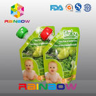 140ml 200ml Re-Sequeezed Baby Food Spout Pouch dengan ritsleting ganda