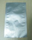 Tiga sisi segel datar aluminium foil kantong kemasan slivery bukti kelembaban permukaan