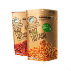 120 Gram Kemasan Tas Makanan Ringan Kacang Mete Kraft Paper Dengan Zipper Food Paper Bag