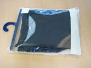 Cetak Kustom Syal Plastik Kemasan Tas Dengan Kait / Clear Sock Hanging Bag
