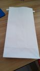 Square Bottom Tin Tie Ziplock Putih Kraft Paper Packaging Bag Untuk Coffee / Snack Food