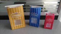 Kantong Kertas Kraft Coklat Dengan Dasi Dan Jendela Depan Untuk Kemasan dan Tampilan Makanan