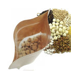 Tas Kertas Kraft Food Grade Dengan Jendela Jelas / Tas Mylay Untuk Kacang, Permen, Roti, Kopi
