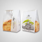 Kantong Kertas Kraft Putih Untuk Roti / Kantung Berdiri Dengan Mylar Dan Jendela Yang Jelas