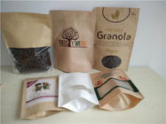 Zipper Top Customized Paper Bags Dengan Jendela Oval Untuk Kemasan Biji Quinoa