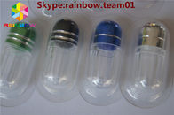 Badak botol pil kosong untuk dijual botol pil seks dengan tutup cincin kapsul berbentuk botol pil grosir