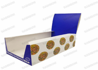 Kotak Display Kertas Kemasan Produk Makanan Pencetakan Sisi Ganda Matte Hoki