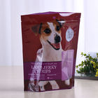 Tas kemasan makanan anjing label pribadi / Kantong resleting berdiri untuk makanan hewan
