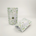 Custom cetak kelas makanan berdiri up zip kunci kemasan kantong biodegradable kantong kertas kraft