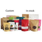 Custom Food Grade PLA Brown Kraft Paper Bags Mango Powder Food Pet Treats Eatable Packaging Bags Mylar Dengan Ritsleting