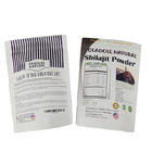 Tas kertas kraft putih anti bau khusus untuk kue kacang makanan bubuk teh makanan hewan peliharaan tas kemasan biodegradable