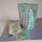 Zip Lock Kantong Plastik Kemasan / Holographic Mylar Plastic Bag Laser Printed