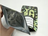 Disesuaikan Berdiri Kantong Aluminium Foil Vakum Kantong Teh Kosong Kemasan Dengan Ritsleting