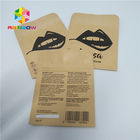 Pill Foil Pouch Packaging Sampel Disesuaikan Kertas Kraft Three Side Sealed Pouch