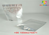 Glossy Silver Stand Up Pouch Aluminium Foil Packaging Bag Bahan Plastik Bening