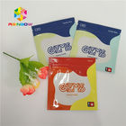 Printed Zipper Resealable Plastic Bag Packaging Cbd Gummy Permen Pouch Glossy Surface