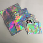 Foil Kantong Perekat Diri Kemasan Label Stiker Metalik Holographic Iridescent Bag Untuk Edible Glitter / Shimmer