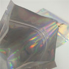 Shinning Holographic Foil Kantung Kemasan Hologram Bags Mylar Glitter Powder Nail Polish Bag