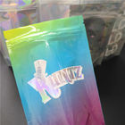 Dicetak Vape Cartridge Foil Pouch Packagi Garam Rempah-rempah Glitter Hoki Iridescent Bag