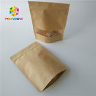 CMYK Color Stand Up Zipper Pouch Bags, Stand Up Coffee Pouches Dengan Valves