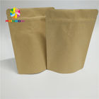 CMYK Color Stand Up Zipper Pouch Bags, Stand Up Coffee Pouches Dengan Valves