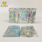 Clear Window Cosmetic Packaging Bag Cetak Disesuaikan Plastik Hologram Mylar Pouch