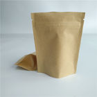 Standing Up kantong kantong kertas disesuaikan Ziplock Multi - ukuran untuk kacang - kacangan buah kering