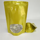 Heat Sealed Dry Food Bags Kustom Makanan Ringan Kemasan Aluminium Foil Untuk Teh / Biji Kopi