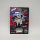 Botol Obat Plastik Kosong Male Enhancement Rhino 99 Pills Kartu Blister Dengan Kotak Display