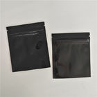 Reusable Bpa Gratis Black Sachet Herbal Incense Packaging Glossy Aluminium Foil Zipper Bags