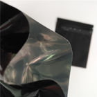 Reusable Bpa Gratis Black Sachet Herbal Incense Packaging Glossy Aluminium Foil Zipper Bags