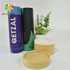 Green Tea Medicine Tablet Kemasan Komposit Push Up Paper Tube Logo Disesuaikan