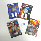 Custom RHINO 69 Male Enhancement Pill Packaging, 3d Lenticular Packaging Card