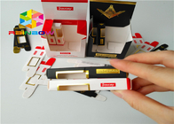 Mix Color Paper Box Packaging Proses Embossing Hot Stamping Bergelombang Lipat