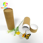 Brown Composite Push Up Paper Tube Kemasan Offset Printing Untuk Alat Berkebun