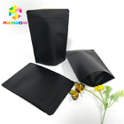 Black Kraft Paper Printing Kantong Kertas Khusus Food Grade Laminated Self Stand Pouch