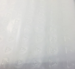 PET Jelas Menyusut Lengan Label Stiker Braille Jenis Perekat Tactile Peringatan Segitiga