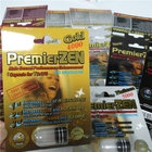 Kotak Kemasan Blister Kartu Premier Zen Male Enhancement Pills Tahan Lama