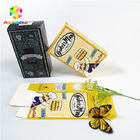 Glossy mengkilap desain OEM logo dicetak kotak kertas kartu hadiah kosmetik kotak kemasan bulu mata