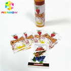 Berwarna-warni Dicetak PVC PET Menyusut Lengan Label Botol Kaca Cangkir Tabung Label Stiker