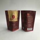 Ziplock Plastik Matte Foil Coffee Bags Kemasan Makanan Cetak Kustom Dengan Valve