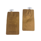Portable One-Time Use Customized Paper Bags Laminated Foil With cap untuk sampo